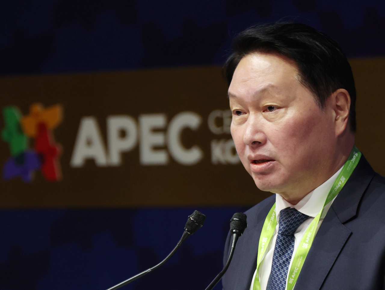 SK Group Chair & KCCI Chair Chey Tae-won (Yonhap)