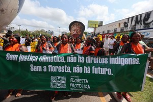 Massive march in Brazil marks first big UN climate protest in years