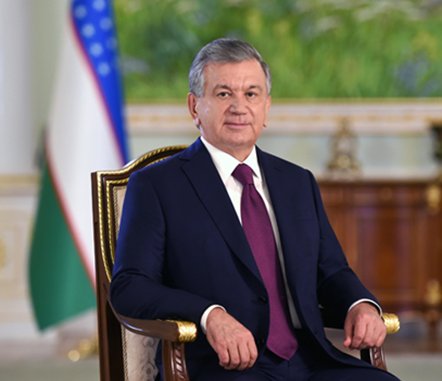Shavkat Mirziyoyev, president of the Republic of Uzbekistan (Embassy of Uzbekistan in Seoul)